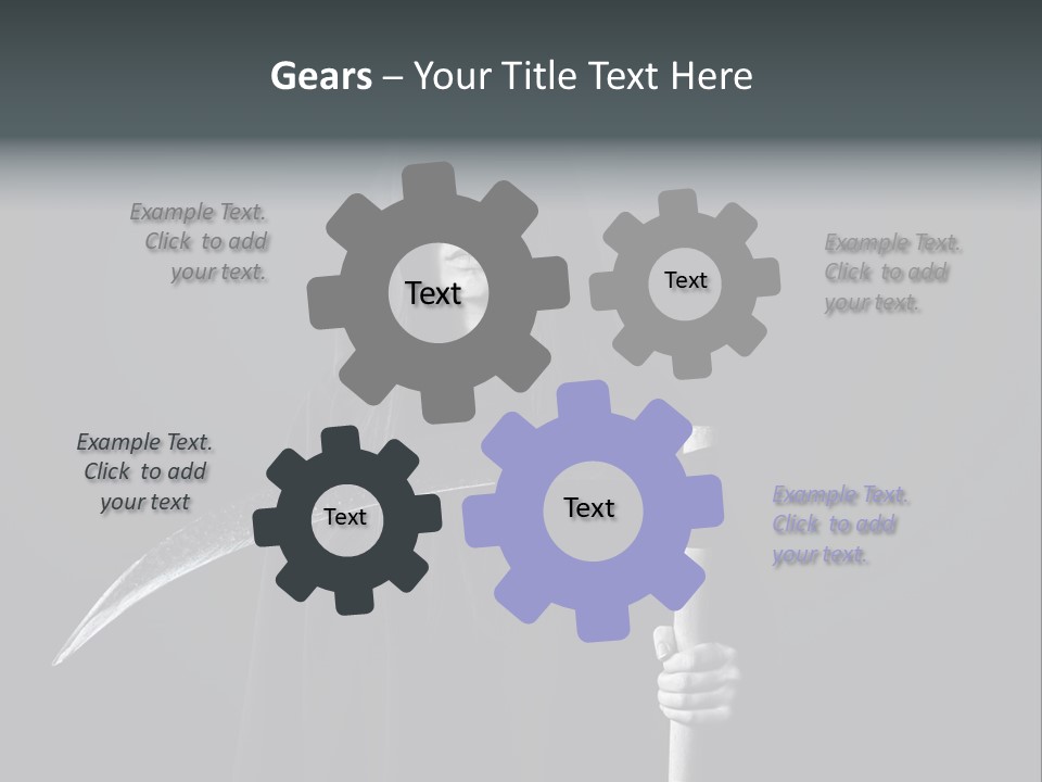 Reaper Black Halloween PowerPoint Template