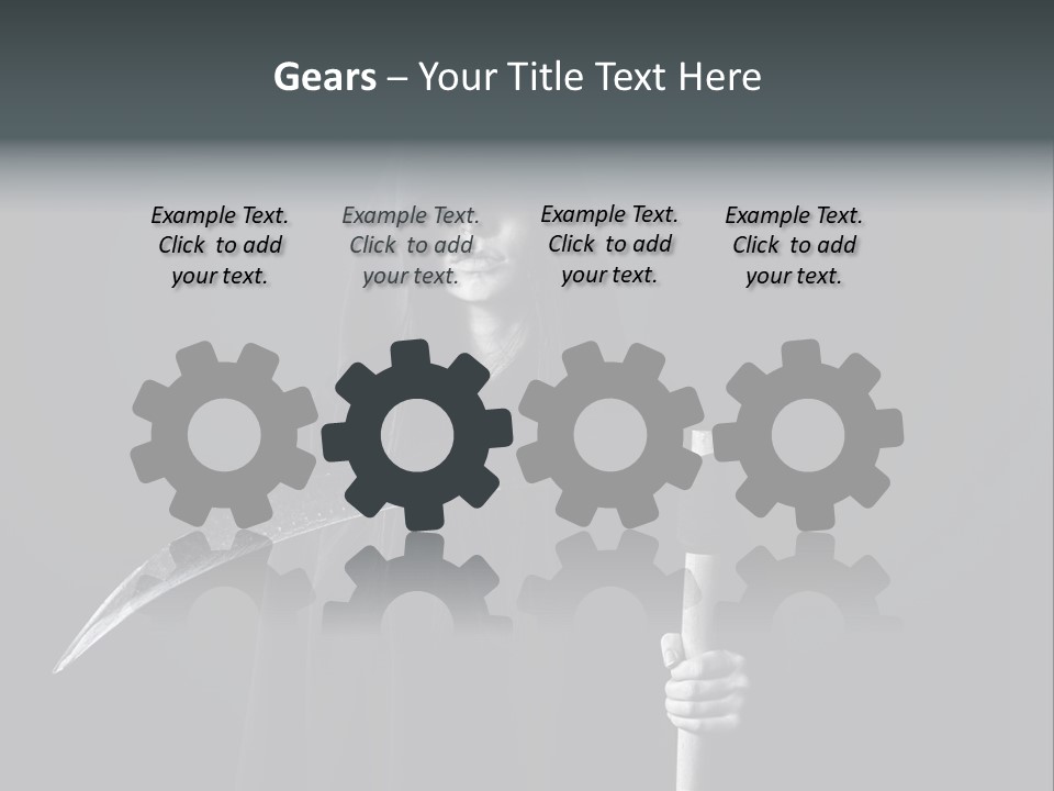 Reaper Black Halloween PowerPoint Template