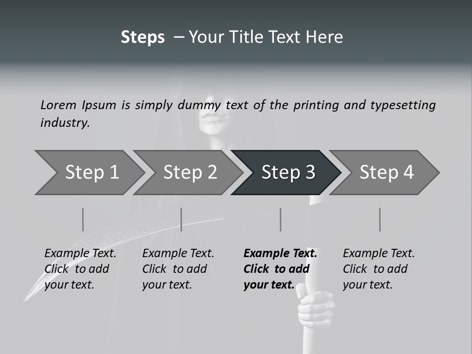 Reaper Black Halloween PowerPoint Template