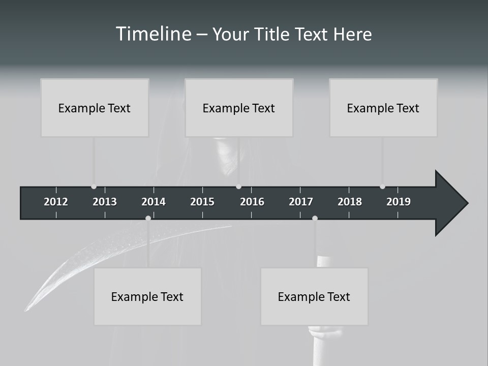 Reaper Black Halloween PowerPoint Template