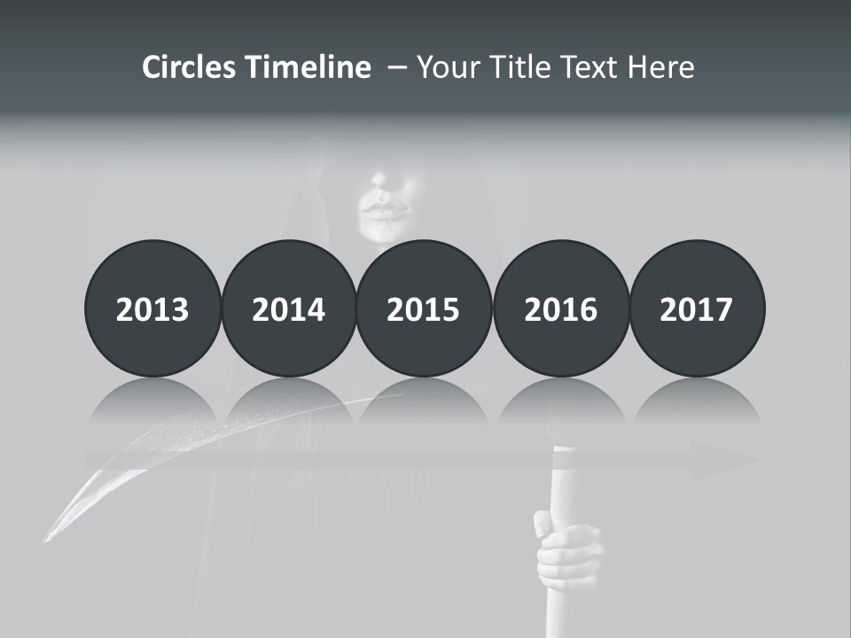 Reaper Black Halloween PowerPoint Template