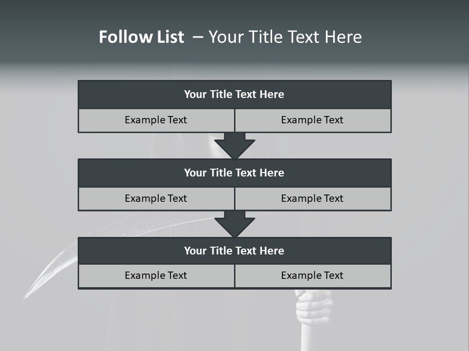 Reaper Black Halloween PowerPoint Template