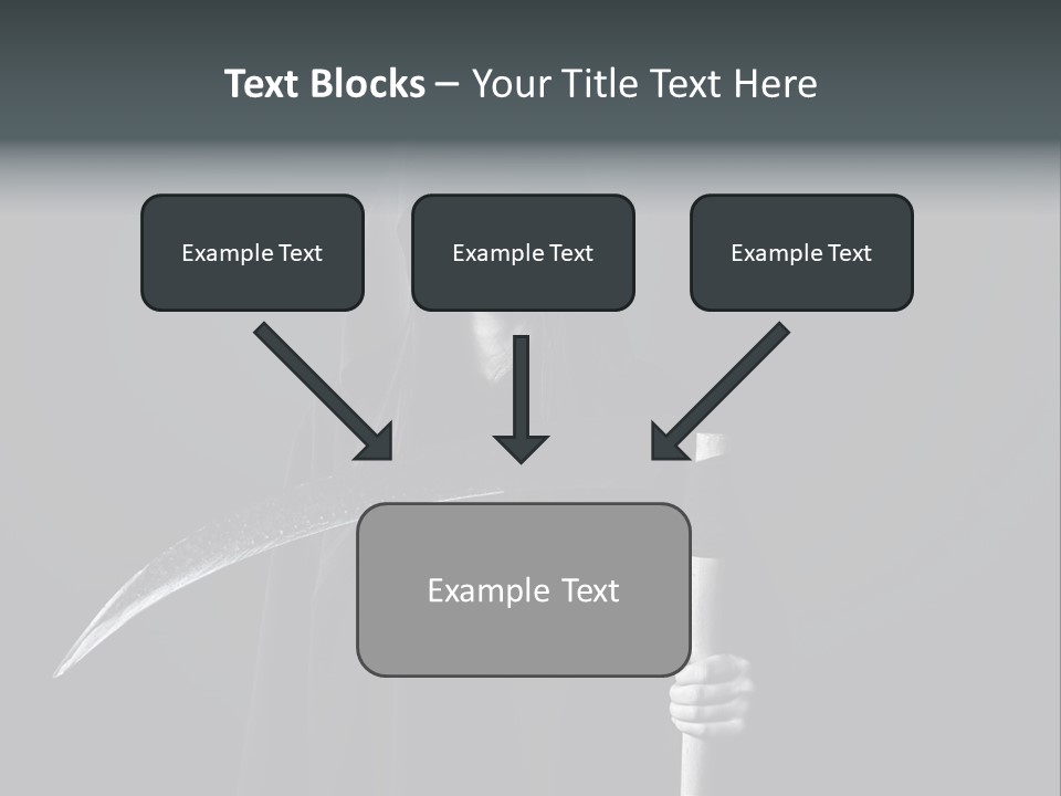 Reaper Black Halloween PowerPoint Template