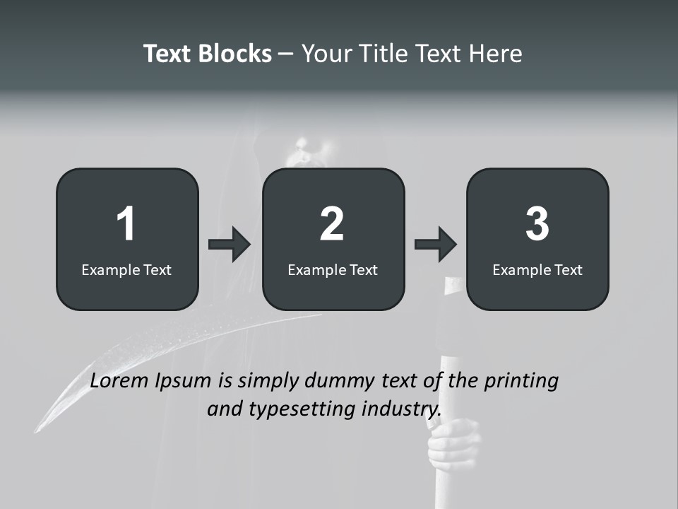 Reaper Black Halloween PowerPoint Template