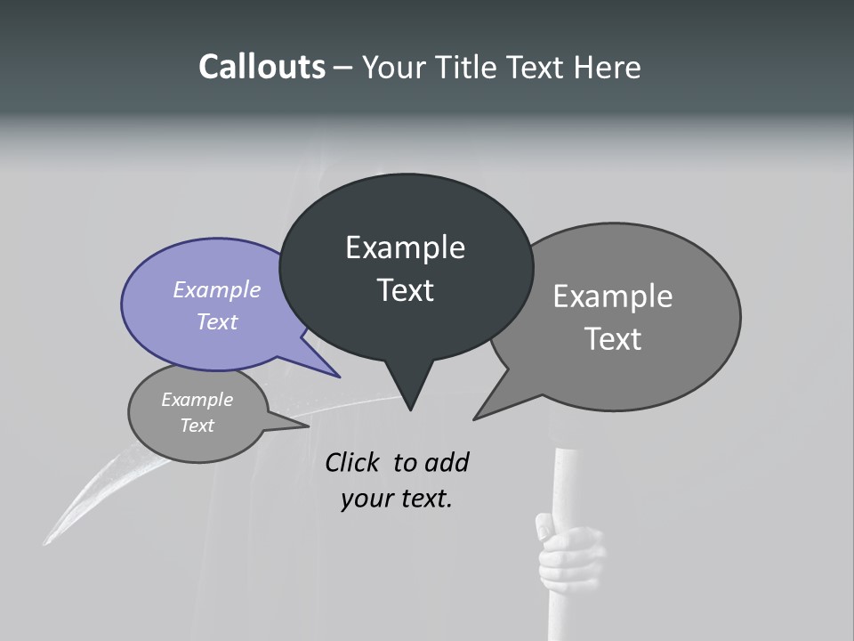 Reaper Black Halloween PowerPoint Template