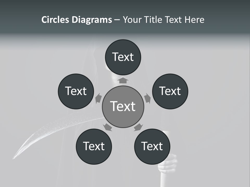Reaper Black Halloween PowerPoint Template