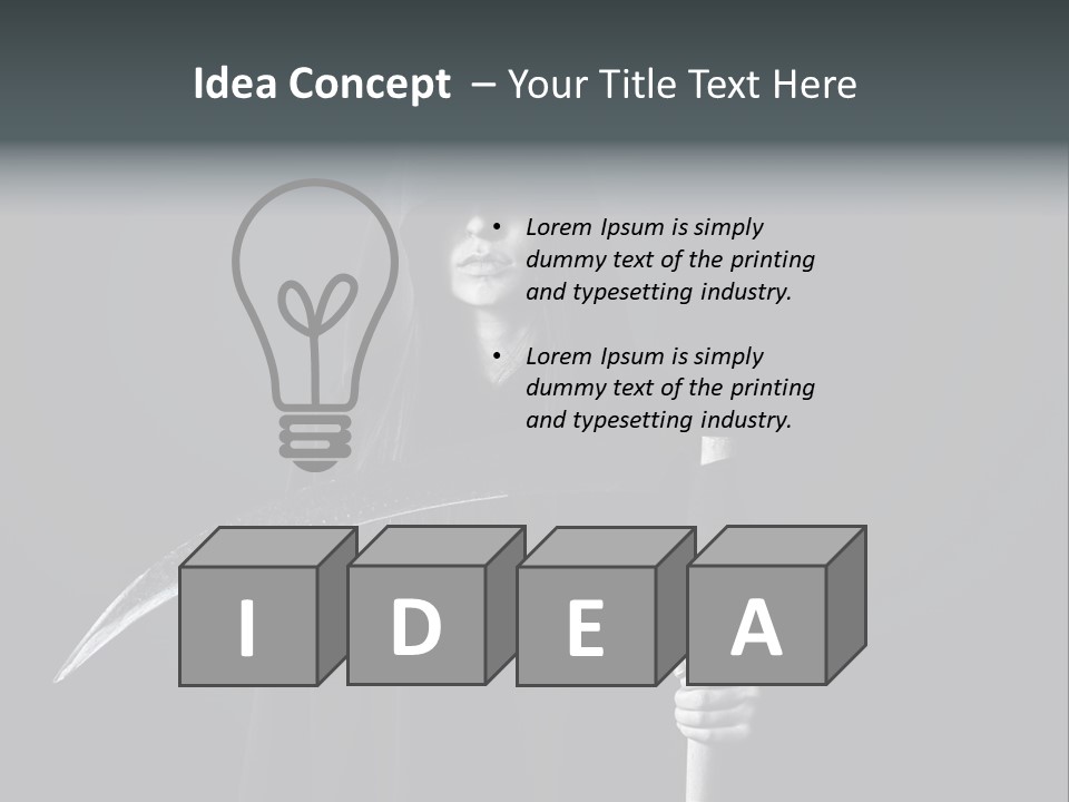 Reaper Black Halloween PowerPoint Template