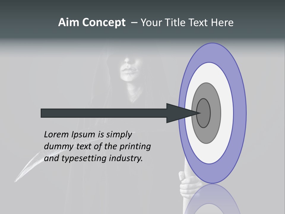 Reaper Black Halloween PowerPoint Template