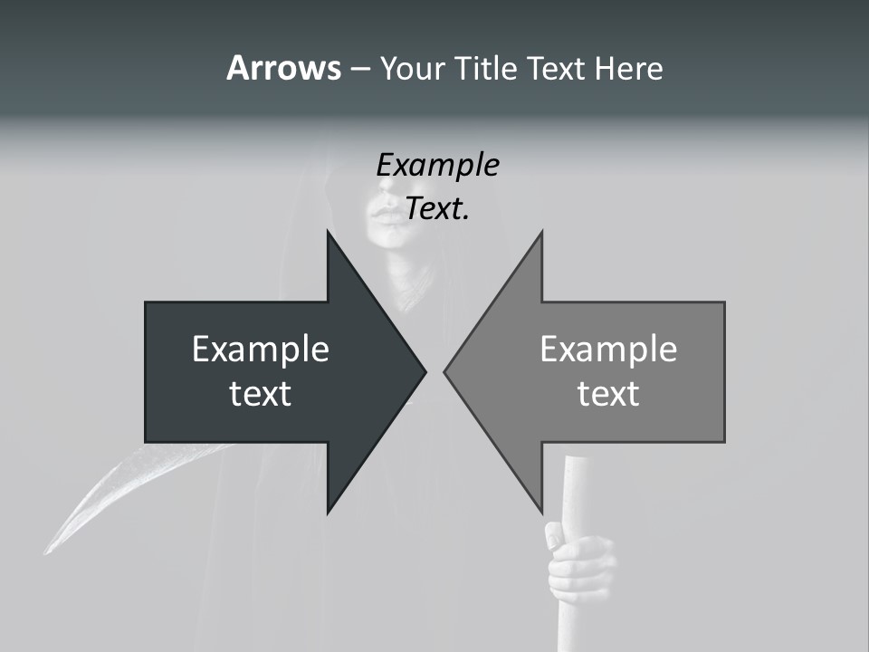 Reaper Black Halloween PowerPoint Template