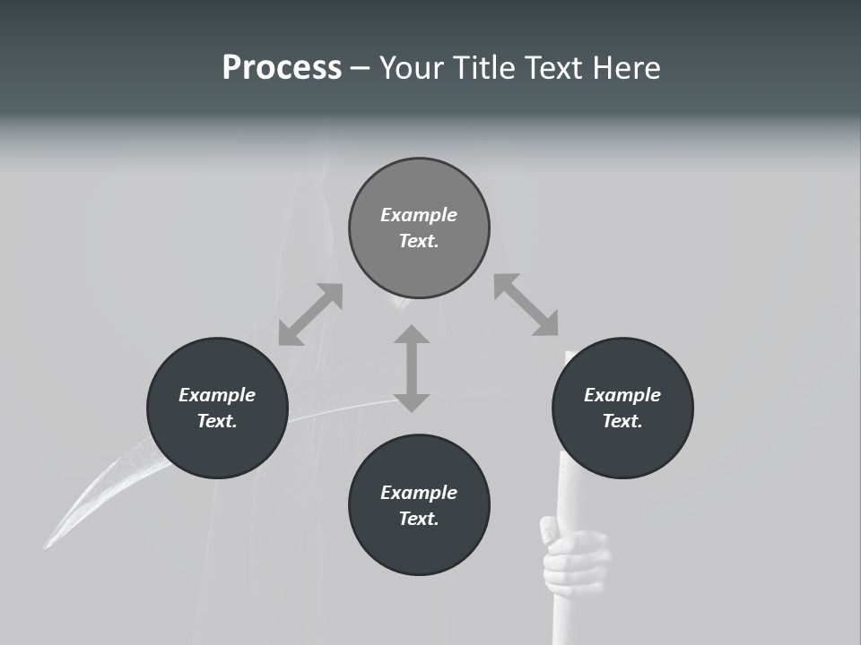 Reaper Black Halloween PowerPoint Template