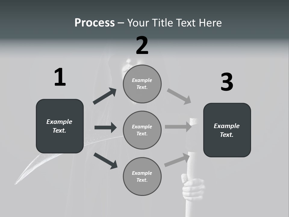 Reaper Black Halloween PowerPoint Template