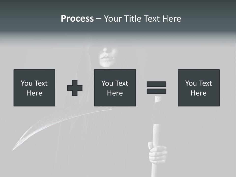 Reaper Black Halloween PowerPoint Template