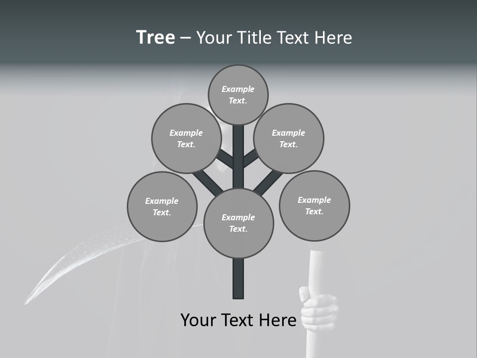 Reaper Black Halloween PowerPoint Template