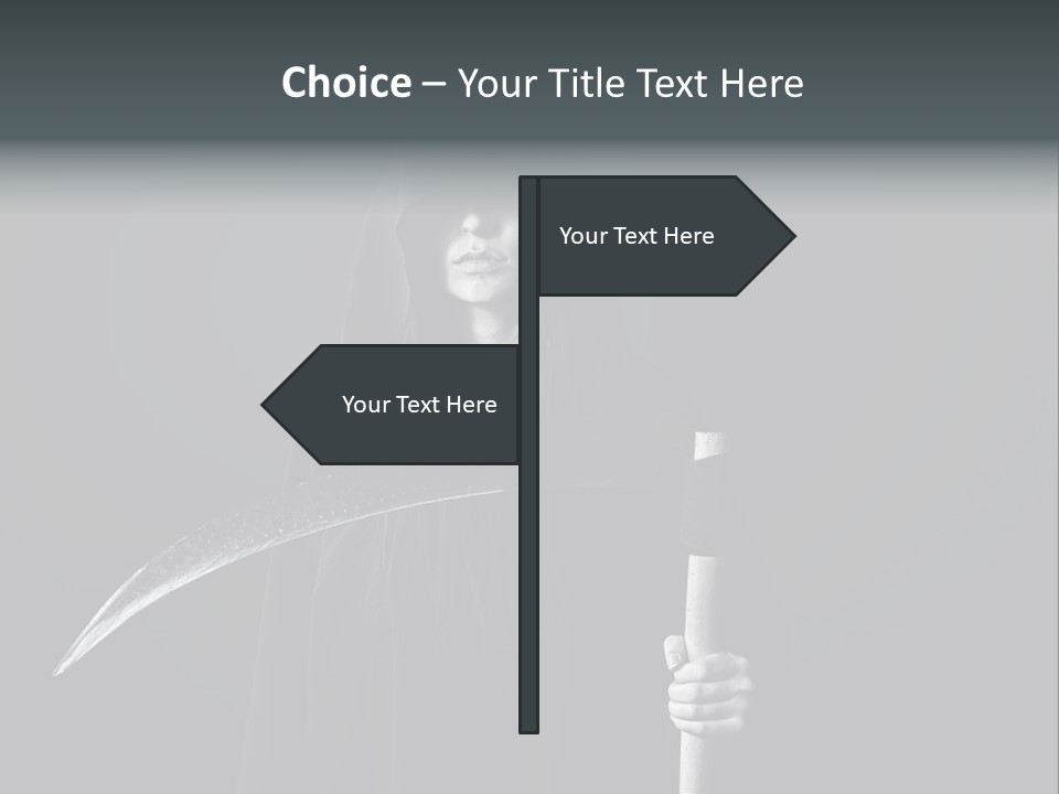 Reaper Black Halloween PowerPoint Template