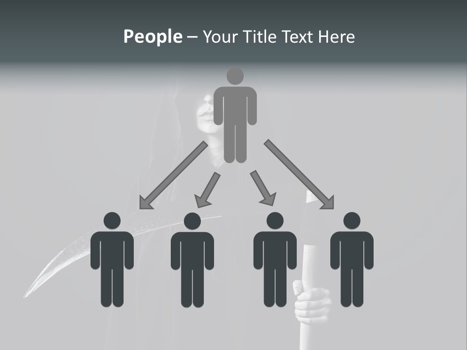 Reaper Black Halloween PowerPoint Template