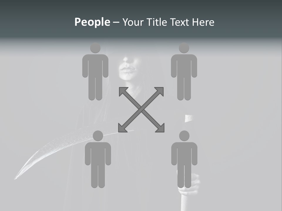 Reaper Black Halloween PowerPoint Template