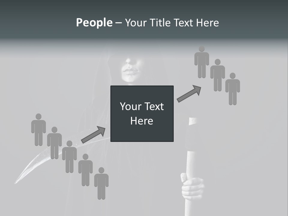 Reaper Black Halloween PowerPoint Template