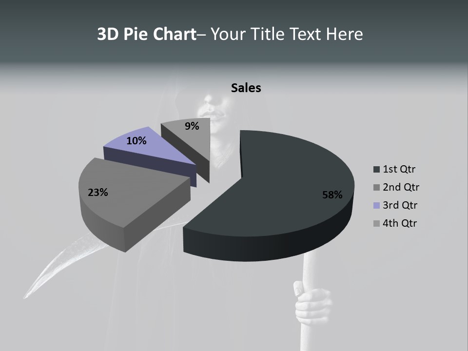 Reaper Black Halloween PowerPoint Template