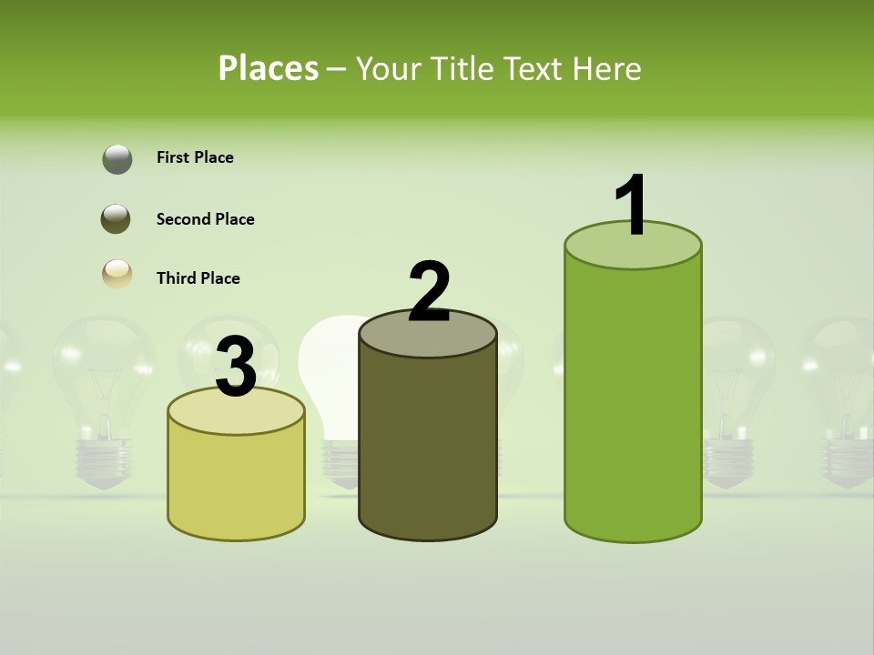 Imagination Illumination Green PowerPoint Template