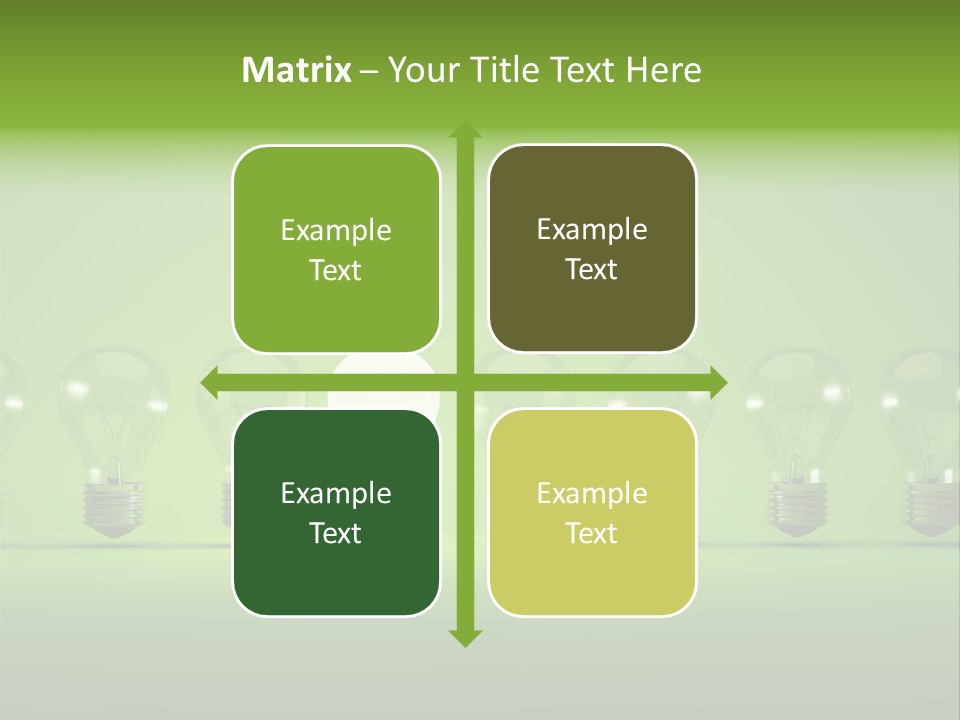 Imagination Illumination Green PowerPoint Template