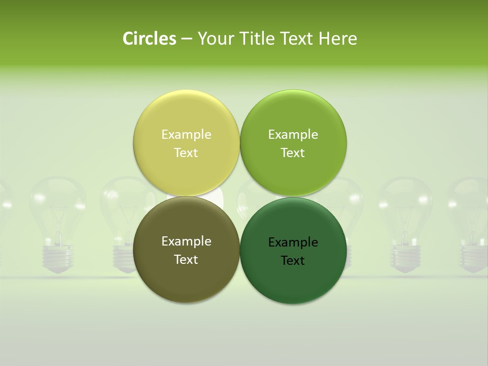 Imagination Illumination Green PowerPoint Template