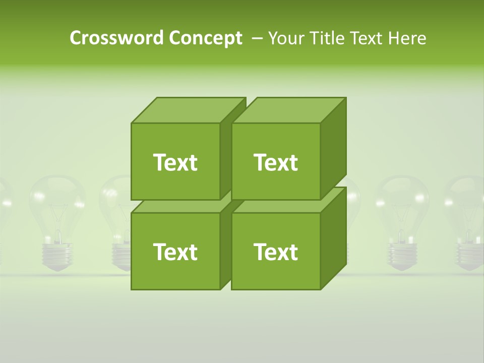 Imagination Illumination Green PowerPoint Template