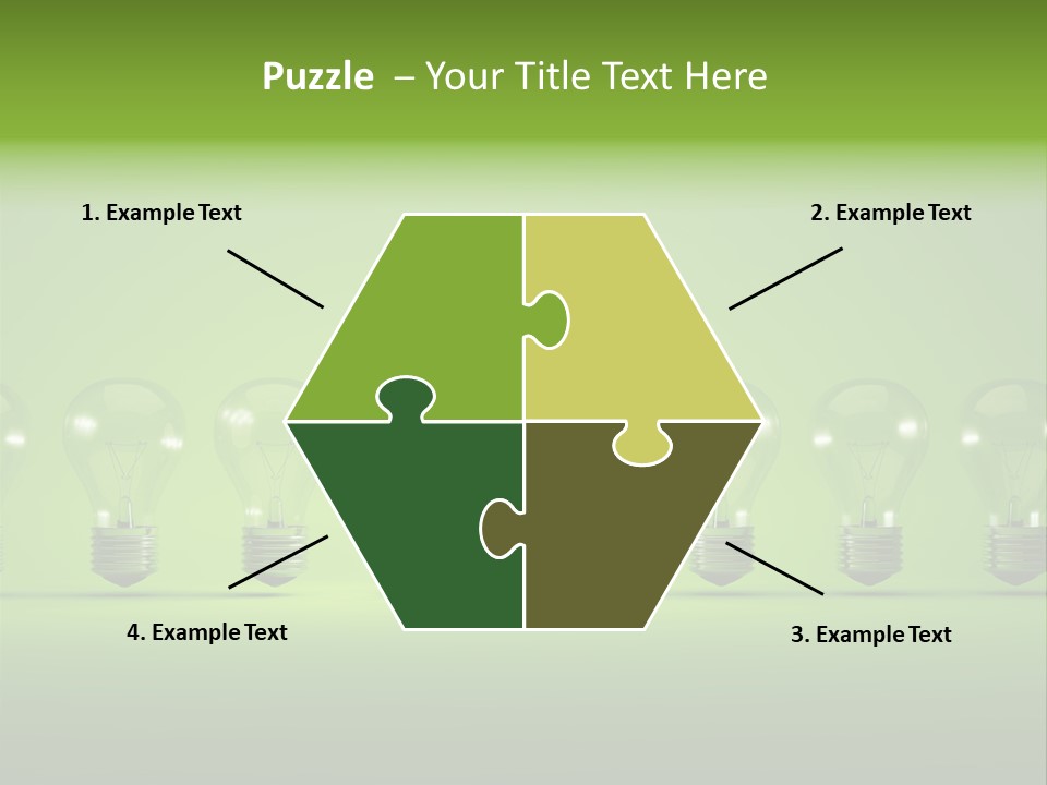 Imagination Illumination Green PowerPoint Template