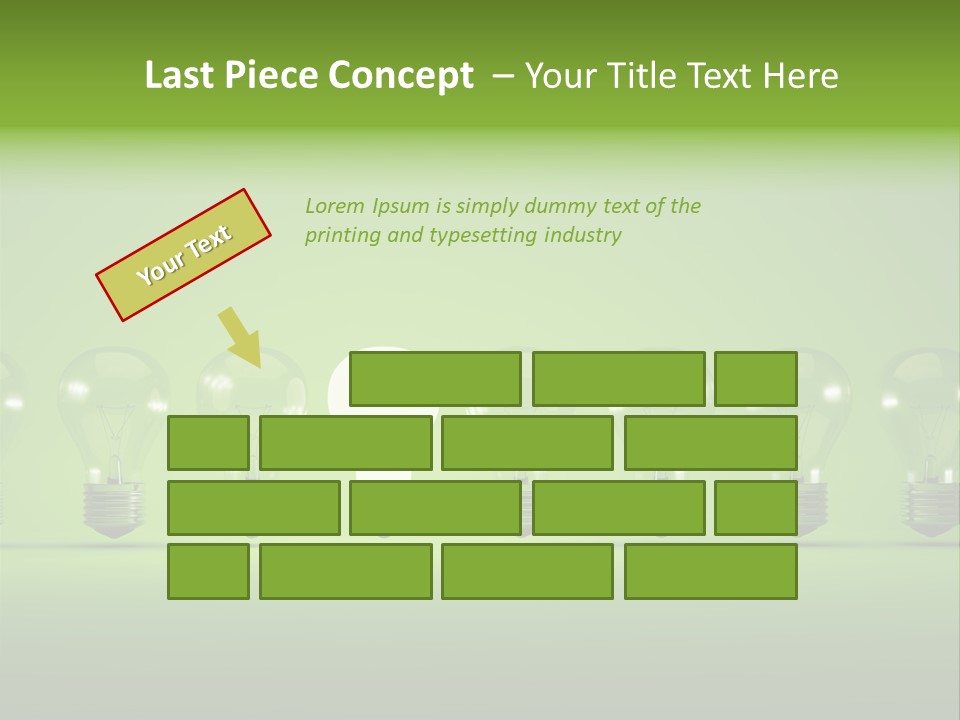 Imagination Illumination Green PowerPoint Template