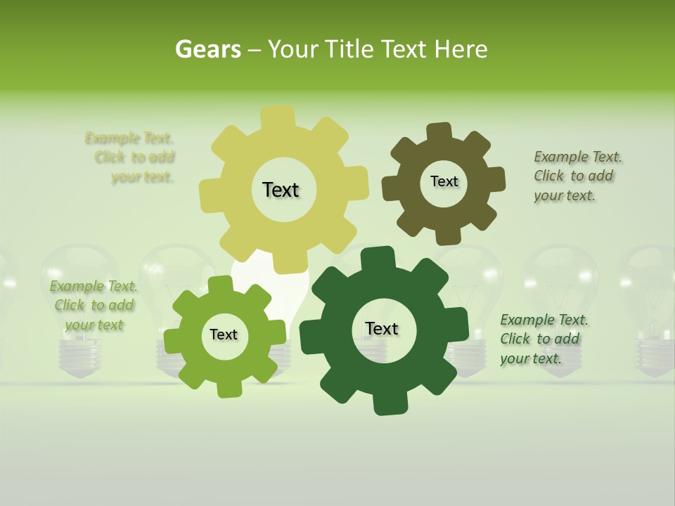 Imagination Illumination Green PowerPoint Template