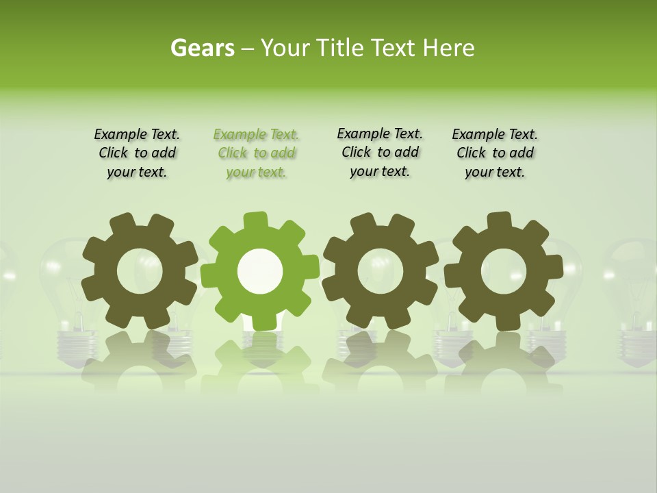 Imagination Illumination Green PowerPoint Template