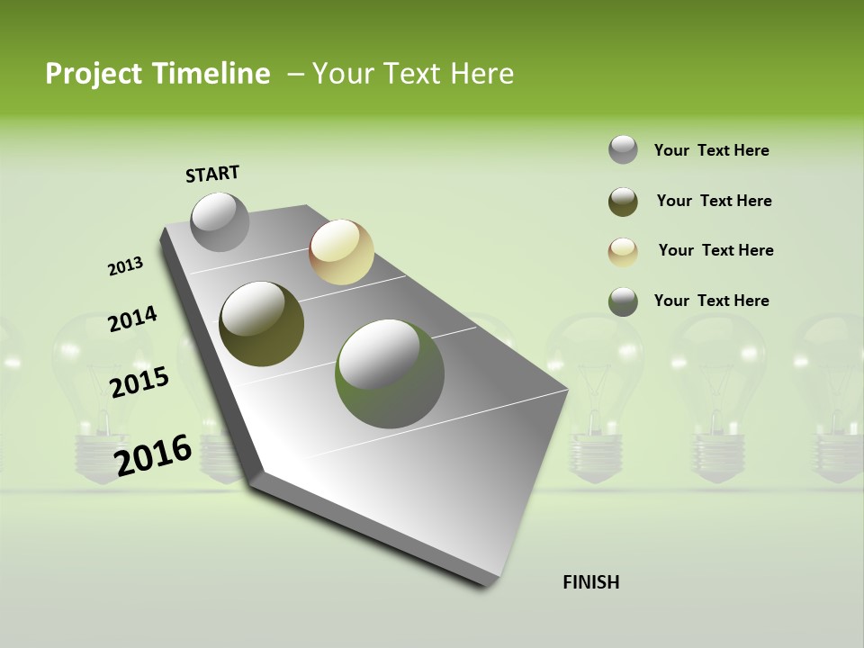 Imagination Illumination Green PowerPoint Template
