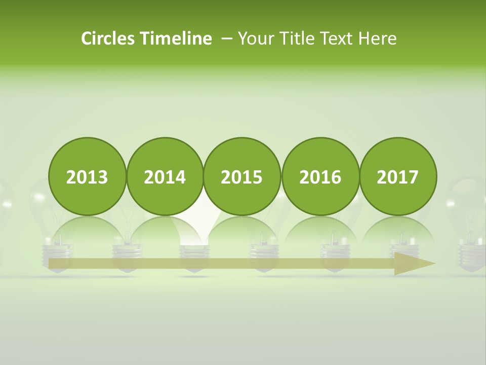 Imagination Illumination Green PowerPoint Template