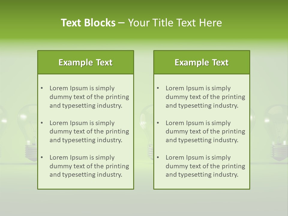 Imagination Illumination Green PowerPoint Template