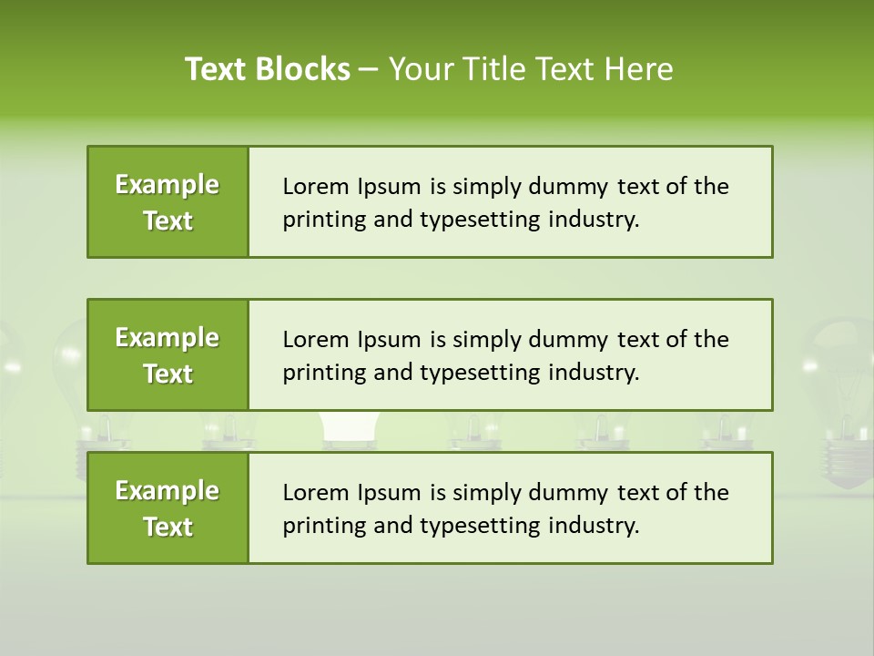 Imagination Illumination Green PowerPoint Template