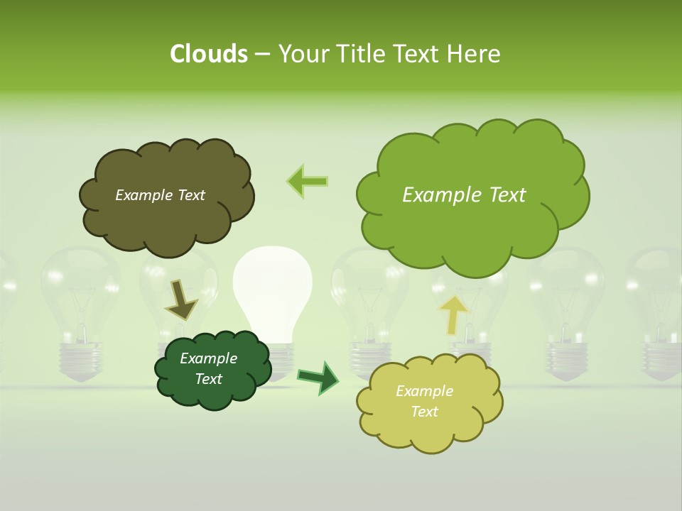 Imagination Illumination Green PowerPoint Template