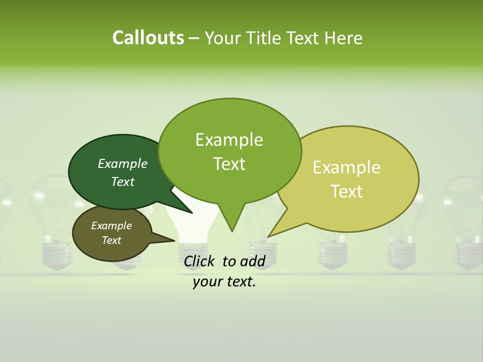 Imagination Illumination Green PowerPoint Template