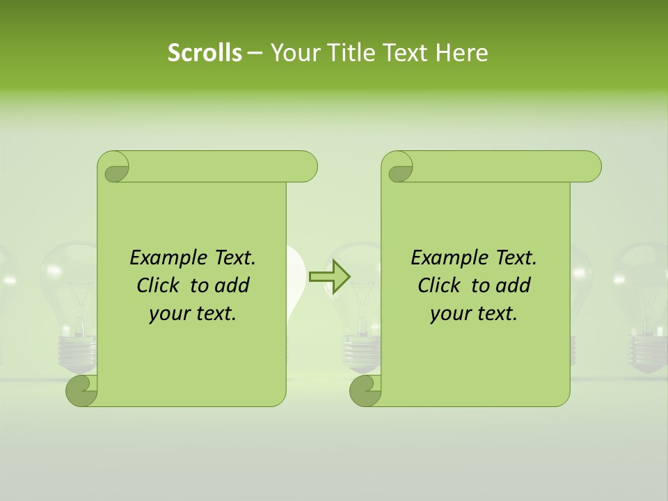 Imagination Illumination Green PowerPoint Template
