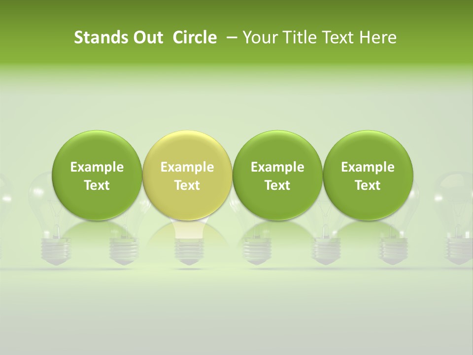 Imagination Illumination Green PowerPoint Template