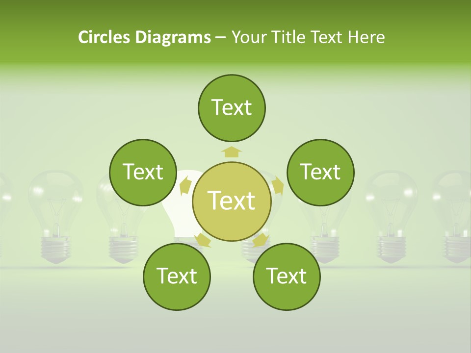 Imagination Illumination Green PowerPoint Template