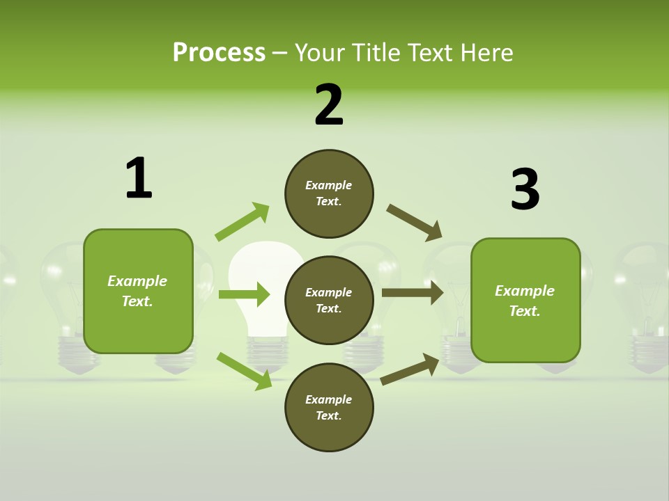 Imagination Illumination Green PowerPoint Template