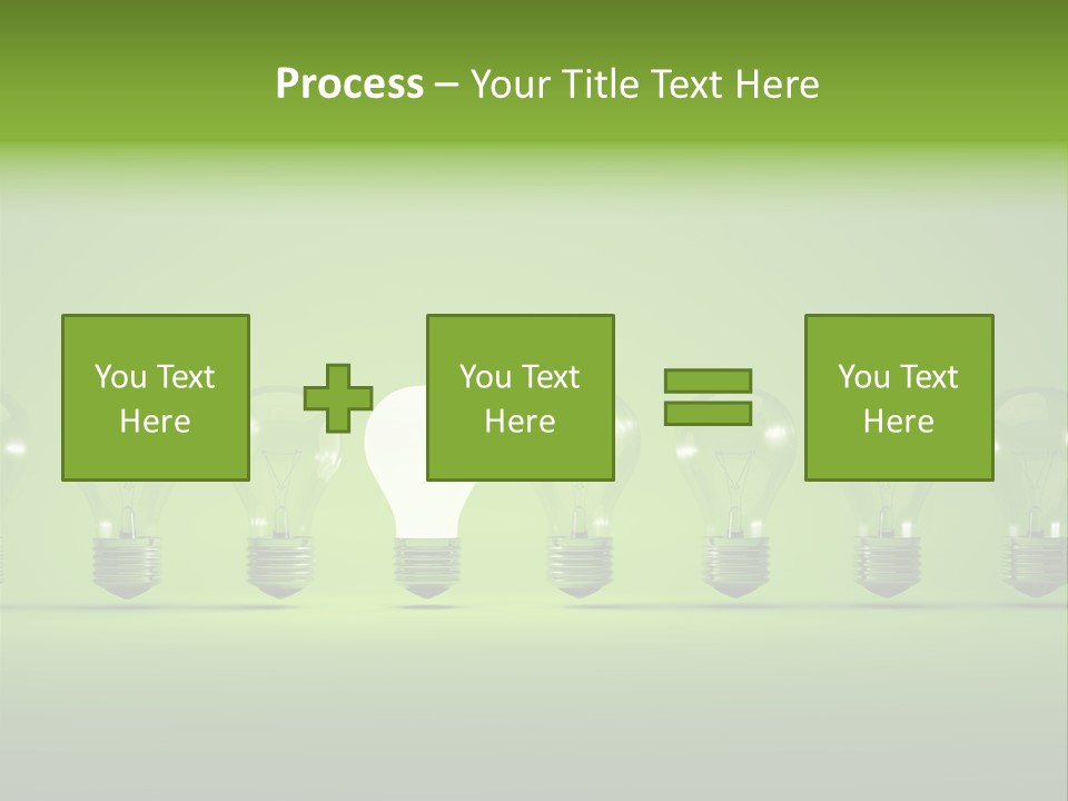 Imagination Illumination Green PowerPoint Template