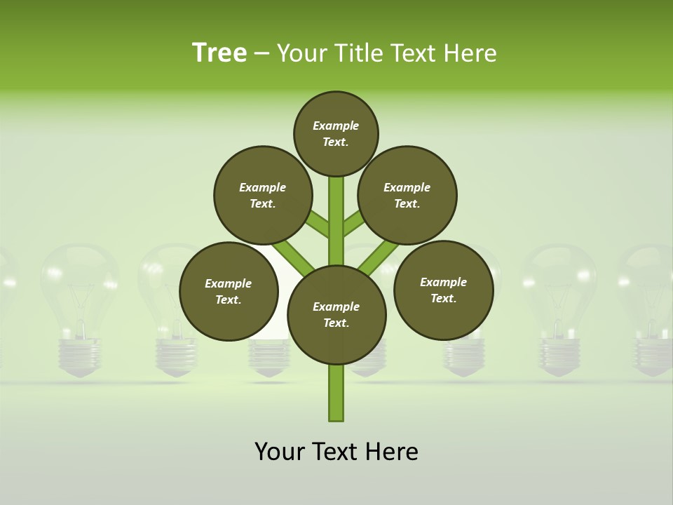 Imagination Illumination Green PowerPoint Template