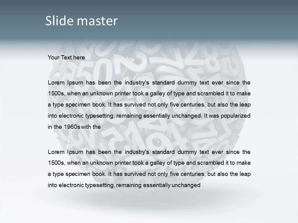 Abstract Pattern White PowerPoint Template