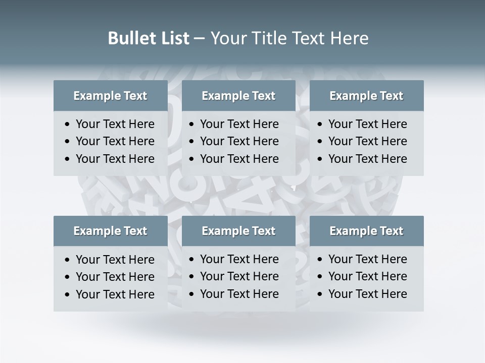 Abstract Pattern White PowerPoint Template