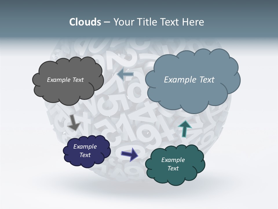 Abstract Pattern White PowerPoint Template