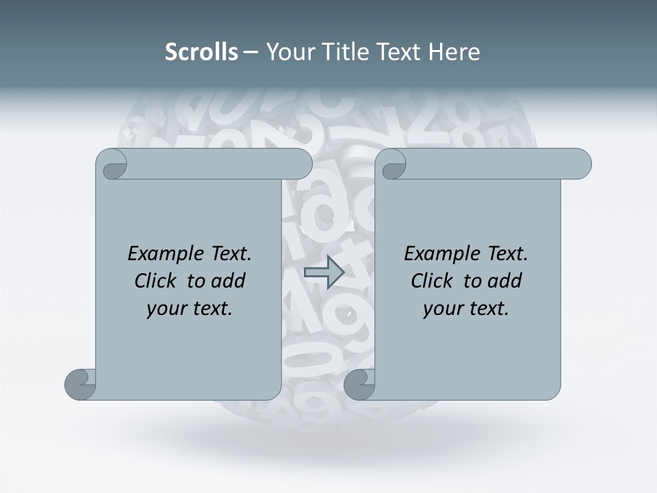 Abstract Pattern White PowerPoint Template
