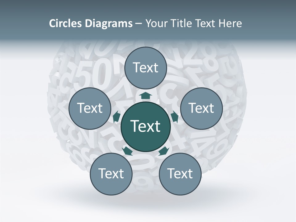 Abstract Pattern White PowerPoint Template