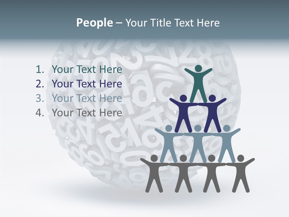 Abstract Pattern White PowerPoint Template