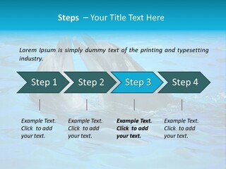 Happy Dolphin Flipper PowerPoint Template