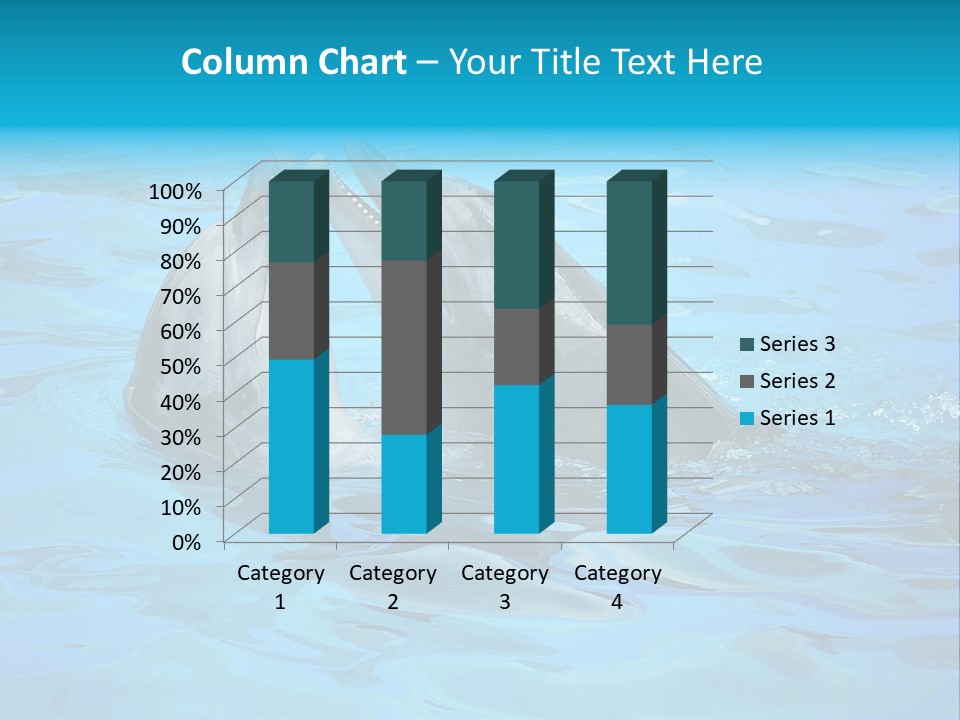Happy Dolphin Flipper PowerPoint Template